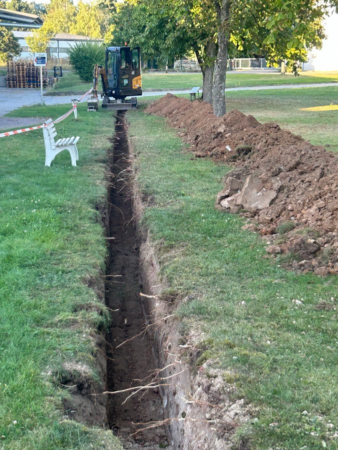 Erdkabelverlegung und Leitungsgraben Foto 1