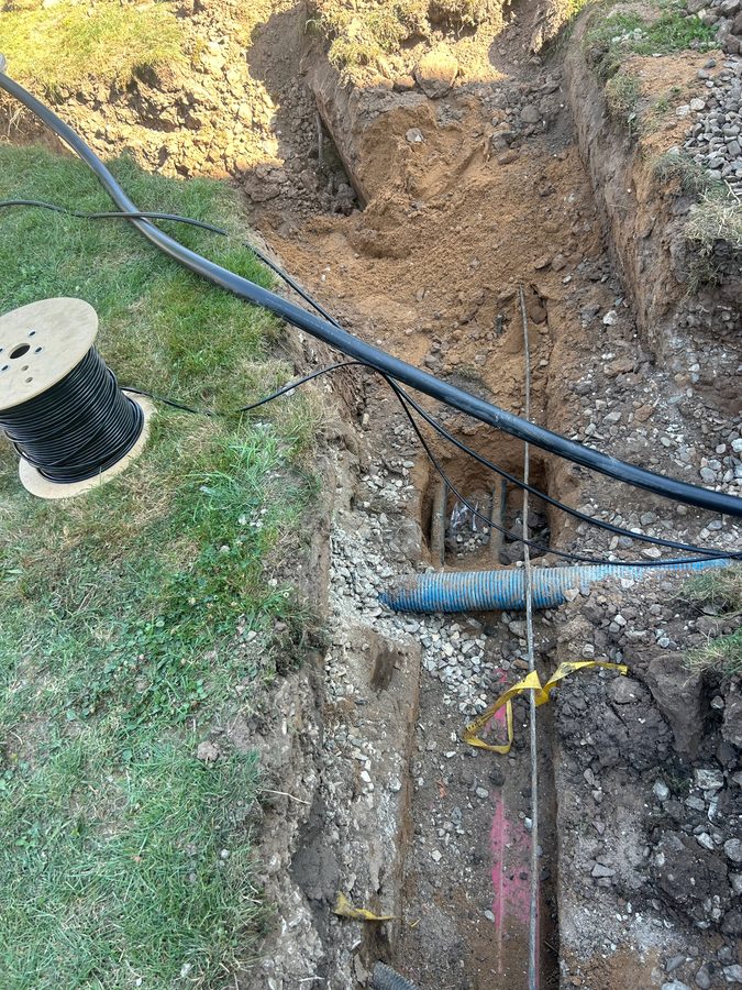 Erdkabelverlegung und Leitungsgraben Foto 3