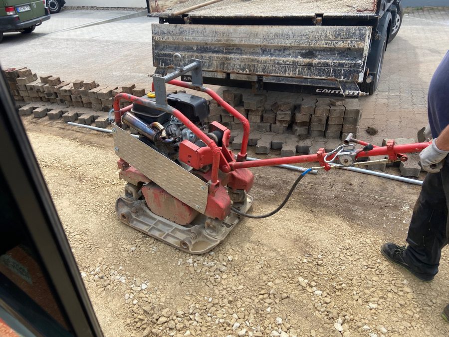 Pflasterflaechen vorbereiten Bamberg